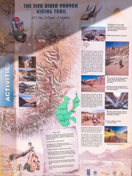 Fish river canyon - activities