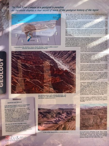 Fish river canyon - geology