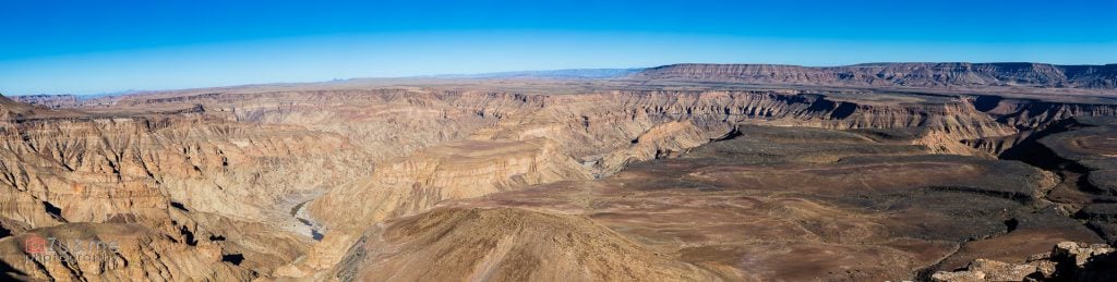 Panorama kanionu rzeki rybnej