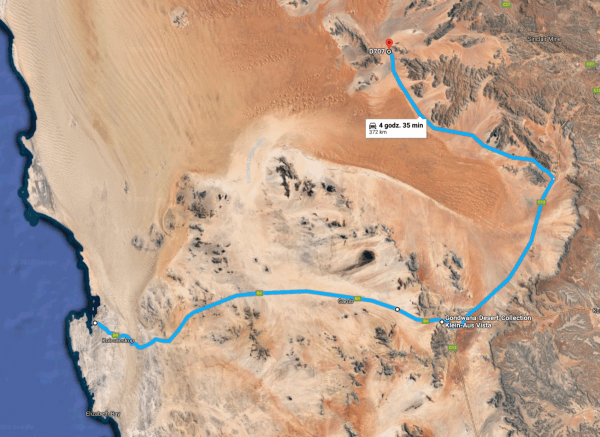 Trasa Aus-Kolmanskop-Luderitz-Koimasis